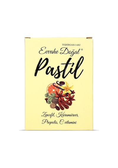 Pastil 12 Adet Zencefil, Karamürver, Propolis, C Vitamini İçeren Pastil Takviye Edici Gıda
