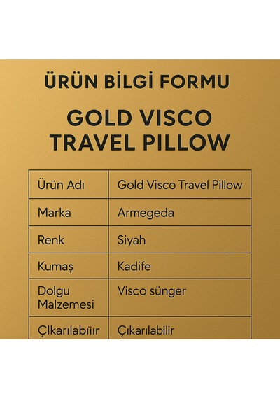 Visco, Seyahat, Boyun, Yastığı, Rahat, Uyku,siyah. Kadifemsi Ortopedik Yastık Diğer