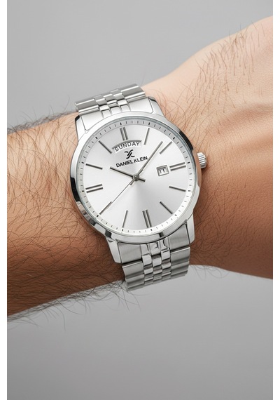 Daniel Klein 8682308439122 Classic All Silver Çelik Kordonlu Sevgili Çift Kol Saatleri Gümüş