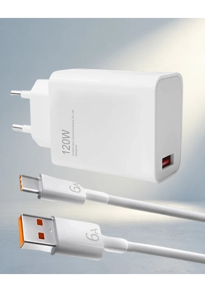 Turbo Hızlı Şarj Cihazı 120 Watt Xiaomi Redmi Uyumlu