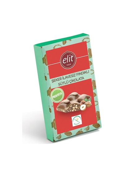 Fındıklı Şeker İlavesiz Prebiyotik Sütlü Çikolata 60g