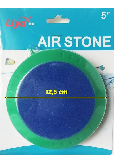 Liya Air Stone Disk Yuvarlak Akvaryum Hava Taşı 12.5cm