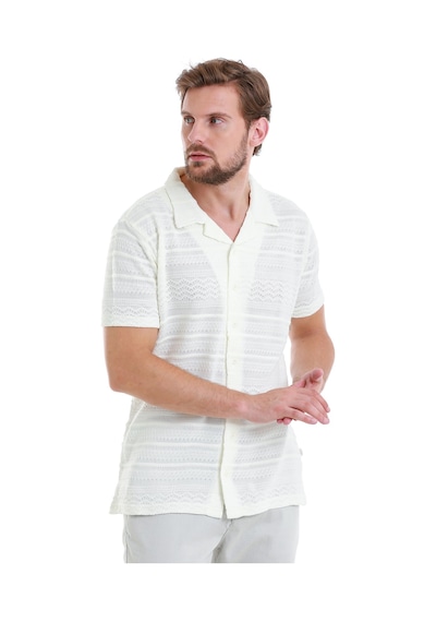 Hatemoğlu Beyaz Regular Fit Düz Polo Yaka Tişört 35362024c015 001 Beyaz