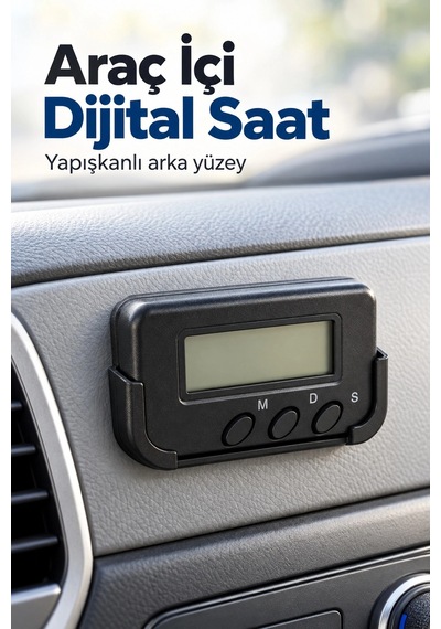 Kargo Dijital Ekranlı Araba Saati Alarm Ve Süre Takibi Najmaddin