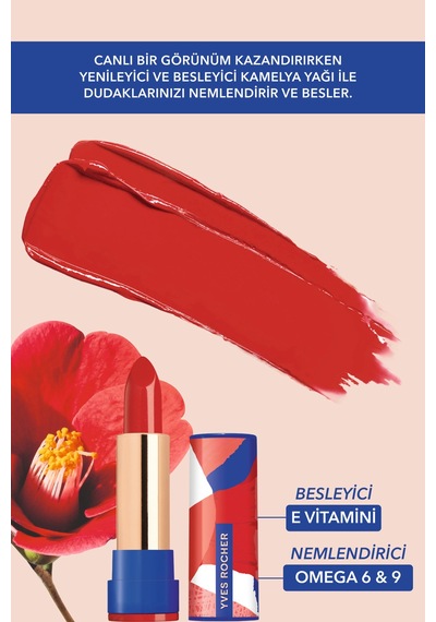 Yves Rocher Ultra Nemlendirici Yoğun Renkli Saten Ruj-14. Mercan-3.8g-80611 14 Mercan