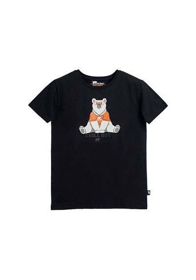 Bad Bear Caleb Siyah Baskılı Çocuk Tişört Siyah