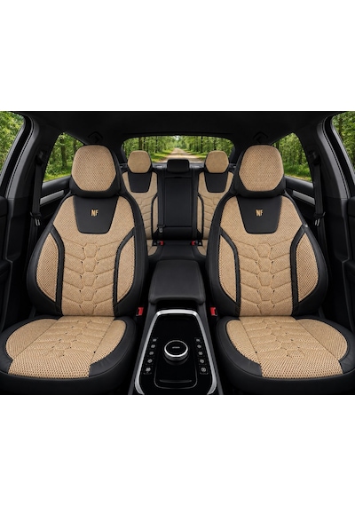 Fiat Egea Cross Araçlara Uyumlu Ön Arka Takım Oto Koltuk Kılıfı - Cellaura 32488351