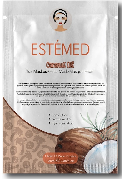 Besleyici Kağıt Yüz Maskesi Hindistan Cevizi & Sheet Mask Coconut Oil