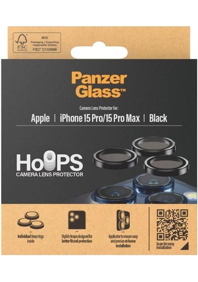 Panzerglass Apple iPhone 15 Pro Uyumlu /15 Pro Max Black Kamera Koruyucu