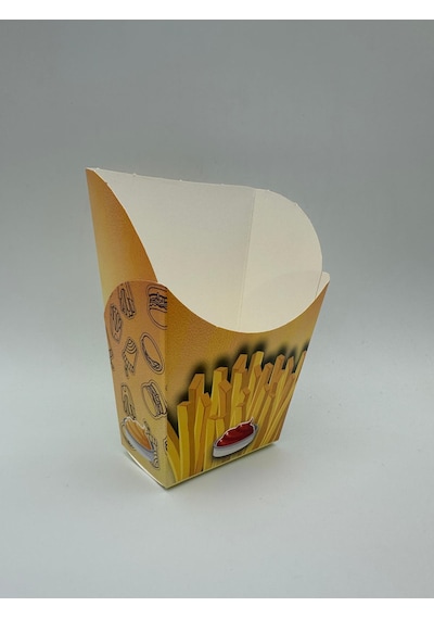 Baskılı Patates Kutusu 13x8,5x5,5cm 100 Adet