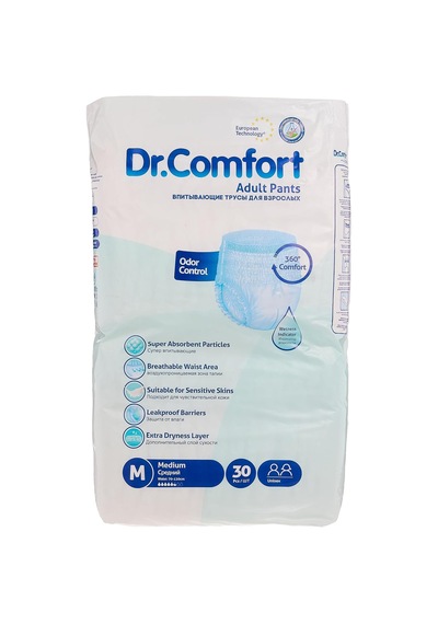 Dr.comfort Yetişkin Emici Külot Medium 30'lu 1 Paket 30 Adet Diğer
