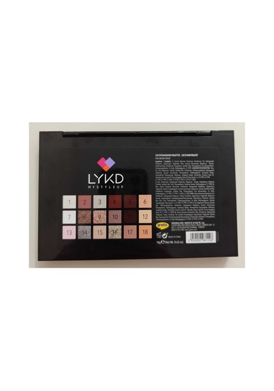 18'li Far Paleti-956 Nude Edge 12 Mat Ton -6 Işıltılı Ton