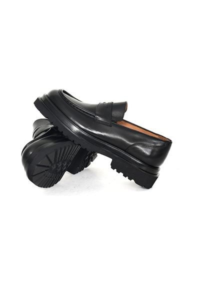Hakiki Antik Deri Eva Taban Loafer Model Erkek Ayakkabı - Tuna 3280 Siyah