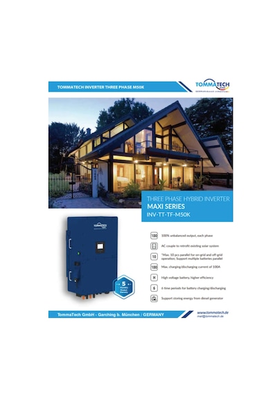 Tommatech Trio Hybrid M 50w Üç Faz Inverter