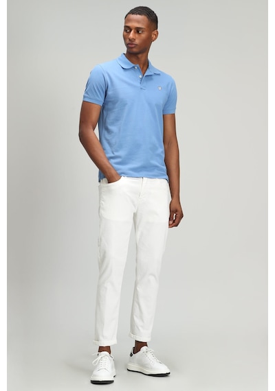 Lufian Erkek Laon Spor Polo Yaka T-Shirt 627111040091 Mavi