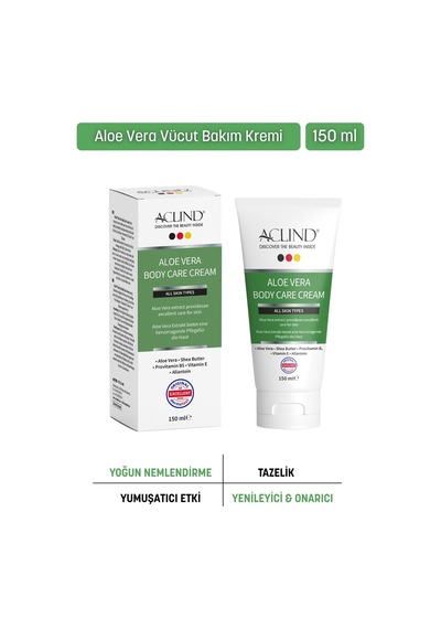 Aclind Aloe Vera Body Care Cream 150 Ml