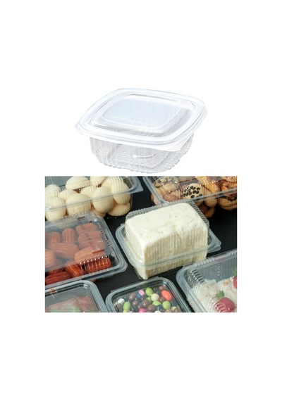 Plastik Saklama Kabı 250 G 100 Adet Kapaklı Sızdırmaz Kap