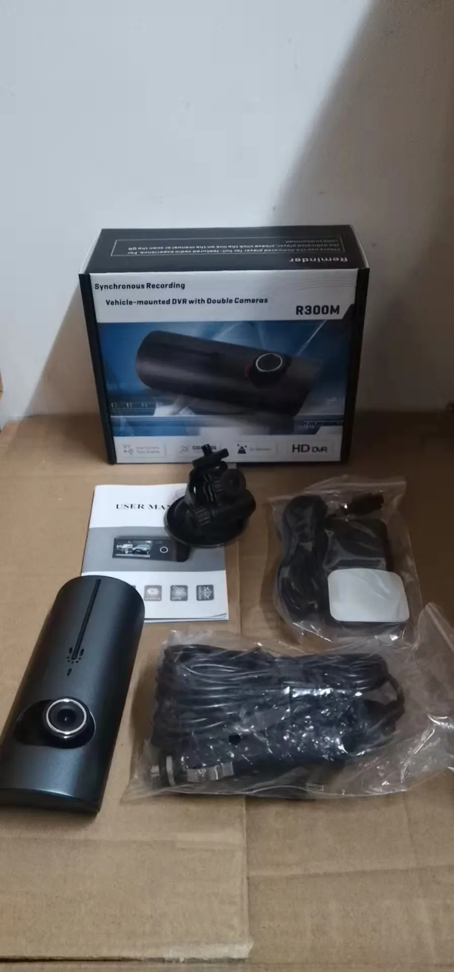 R300 Gps Kayıt Destekli Çift Kameralı Araç Içi Dvr Kamera
