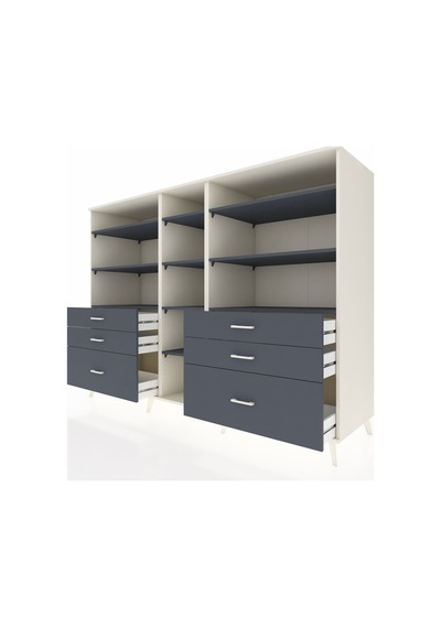 Kronos Dolap 10 Raflı 6 Çekmeceli 220x59x163 Aytaşı-antrasit Aytaşı-antrasit Kronos Dolap 10 Raflı 6 Çekmeceli 220x59x163 Aytaşı-antrasit Aytaşı-antrasit