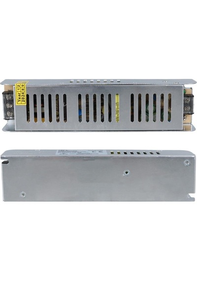 Ayt Ledx Aln-m1210s 12 Volt 10 Amper 120 Watt Slim Metal Kasa Adaptör Şerit Led Güvenlik Kamerası Adaptörü 190x48x38mm