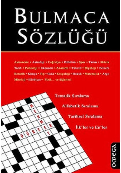Bulmaca Sözlüğü - Mehmet Dürser - Omega