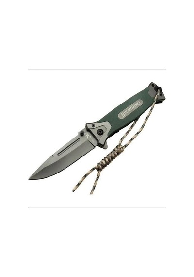 Paracordlu Browning Haki Kamp Çakısı Outdoor Piknik Çakısı Haki