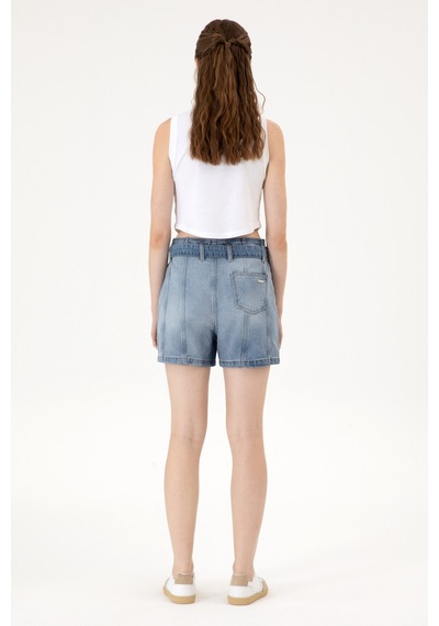 U.s. Polo Assn. Kadın Açık Mavi Şort Jean 50304336-dn0021 Lıght Blue