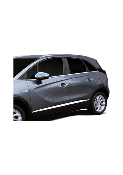 Opel Crossland X Krom Cam Alt Çıta 8 Parça P.çelik 2017 Sonrası
