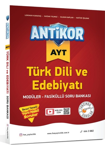 Antikor Yayınları Fdd Ayt Antikor Türk Dili Ve Edebiyatı Soru Bankası