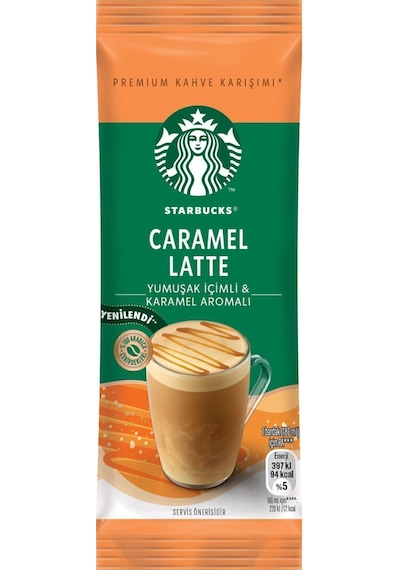 Starbucks Caramel Latte Premium Kahve Karışımı 23g Hazır