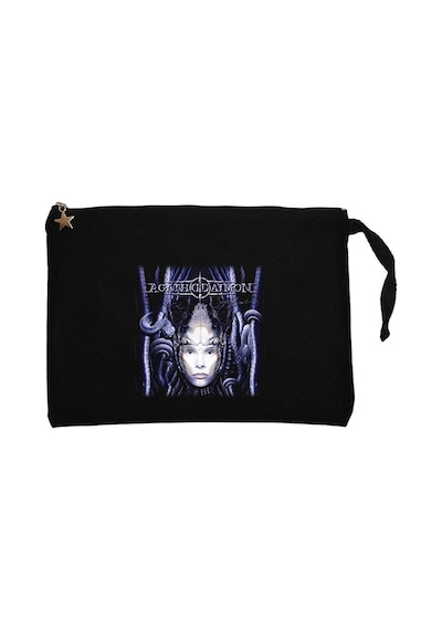 Agathodaimon Serpent's Embrace Siyah  Clutch Cüzdan / El Çantası Siyah