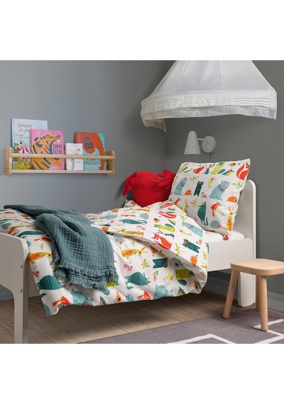 Lattjo Nevresim Ve Yastık Kılıfı, 150x200/50x60 Cm, Hayvan/çok Renkli Çok renkli