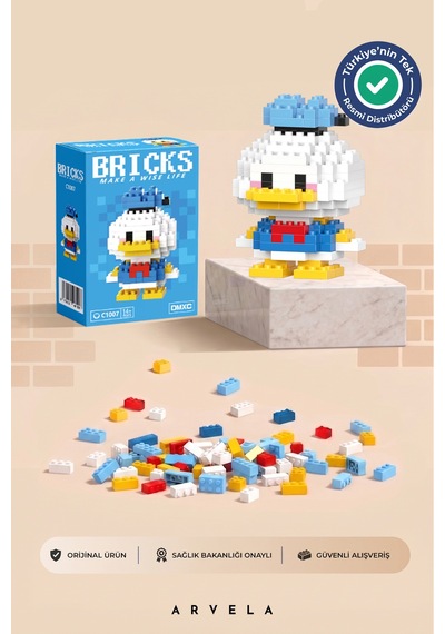 Donald Duck Karakteri - Eğitici Oyuncak Yapboz - Orijinal