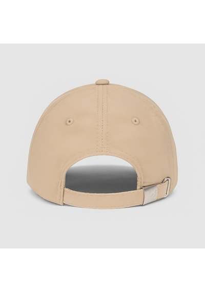 Perlotus Unisex Spor Kep Şapka Mikro Polyester Kumaş 6 Parça Ayarlanabilir Metal Tokalı Krem