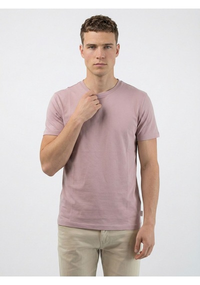 Regular Fit Erkek Tshirt K.kol Pale Pink