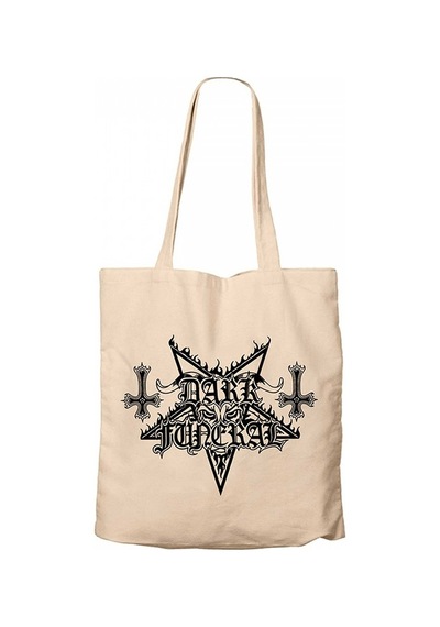 Dark Funeral Logo Krem Kanvas Bez Çanta Krem