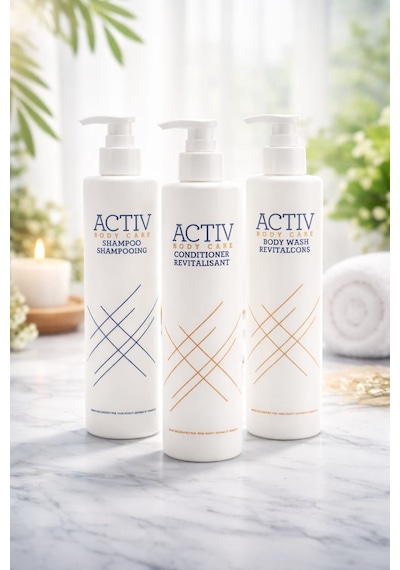 Actıv Body Care 3 Lü Bakım Seti Şampuan + Saç Kremi + Duş Jeli 360 Ml