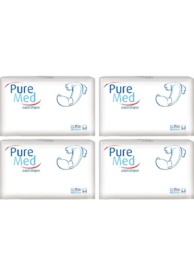 Puremed Belbantlı Yetişkin Hasta Bezi Medium 85x125 Cm 120 Adet