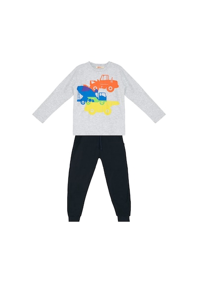 Denokids İnşaat Araçları Erkek Çocuk T-shirt Eşofman Altı Takım