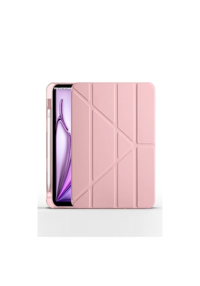 Apple Uyumlu iPad, Air 11 10.9 Inç Air 4 5 6 2020 2022 2024 Kılıf Kalem Bölmeli Stadlı Uyku Modlu Akıllı Case Kılıf
