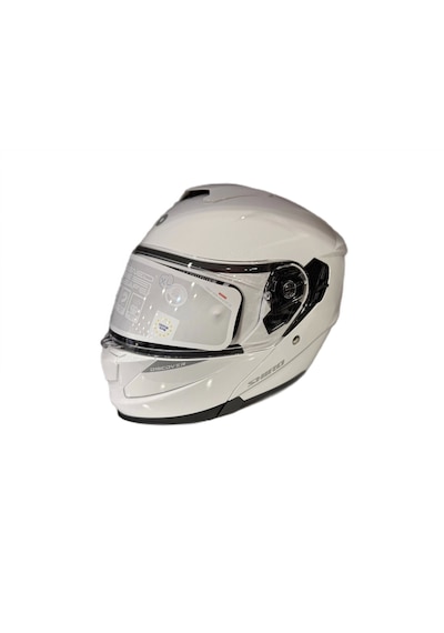 Shiro Discover Sv Çene Açılır Kask Parlak Beyaz