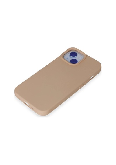 Apple, Uyumlu iPhone 15 Kılıf Nano İçi Kadife - Pudra - Aflc-877098
