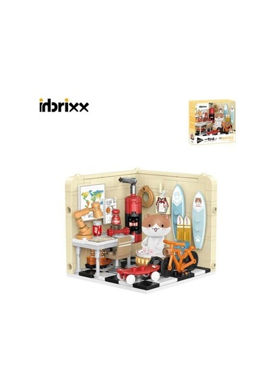 P885008 Panlos Kedi Çalışma 238 Parça Odası Block Oyuncak
