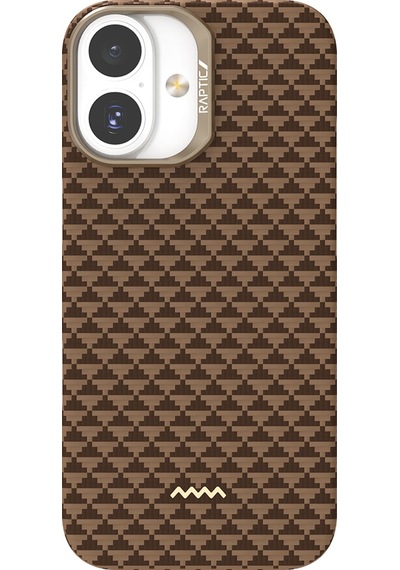 Apple Uyumlu iPhone 17 Kılıf M-safe Şarj Özellikli Raptic Aramid Skin Origin Serisi Kapak Kahverengi Apple Uyumlu iPhone 17 Kılıf M-safe Şarj Özellikli Raptic Aramid Skin Origin Serisi Kapak Kahverengi
