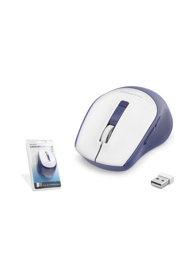 Hadron Hdx3408b Kablosuz Mouse 2.4 Ghz 1600 Dpı Beyaz Lacivert