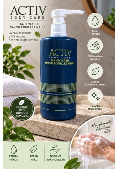 Mavi Ambalajlı El Temizleme Sıvı Sabun 360 Ml