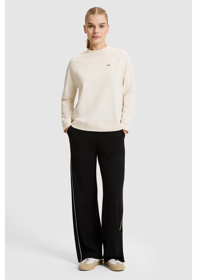 U.S. Polo Assn. Kadın Krem Bisiklet Yaka Basic Sweatshirt 50328980-vr071