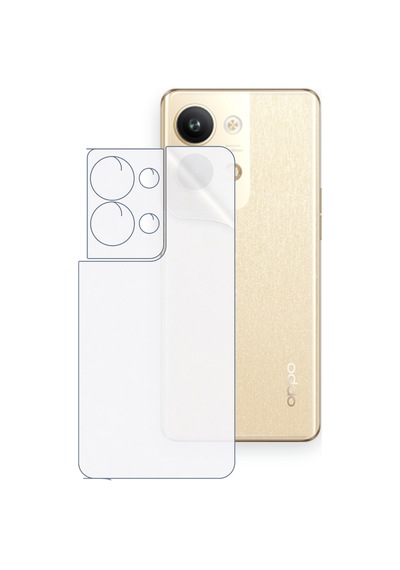 Schitec Oppo Reno9 Uyumlu Arka Yüzey Hidrojel Koruyucu Film 61751415