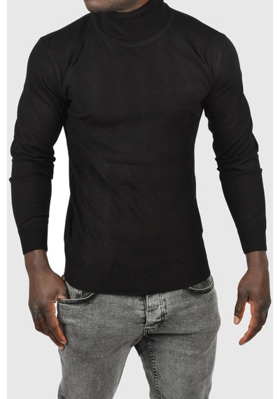 Deepsea Erkek Siyah Slim Fit Baklava Desenli Tam Balıkçı Yaka Boğazlı Triko Balıkçı Yaka Kazak 2505507 Siyah Deepsea Erkek Siyah Slim Fit Baklava Desenli Tam Balıkçı Yaka Boğazlı Triko Balıkçı Yaka Kazak 2505507 Siyah