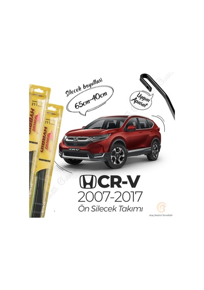İnwells Hibrit Silecek Takımı Honda Cr-v 2013-2017 İle Uyumlu